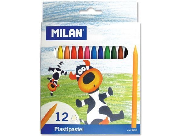 Milan Plastipastel 12'li Pastel Boya Kalemi