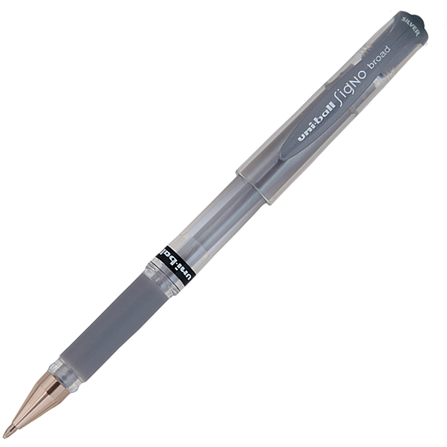 Uniball UM-153  Signo BROAD 1.0 İmza Kalemi Gümüş