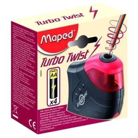 Maped Turbo Twist Pilli Tek Delikli Kalemtıraş