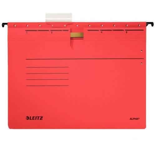 Leitz 1984 Alpha Renkli Telli Askılı Dosya Kırmızı Renk