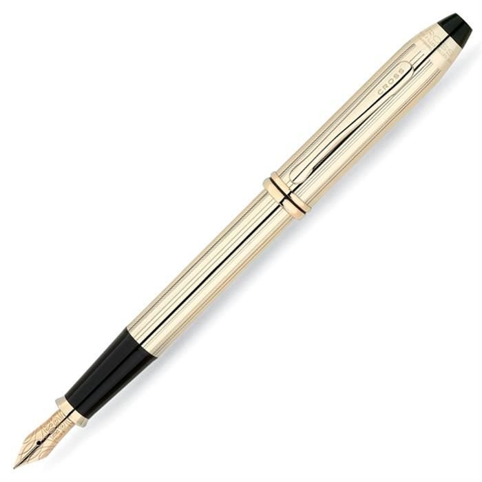 Cross Townsend 10 Kt.Altın Kaplama Dolma Kalem (Altın Medium Uç) 706