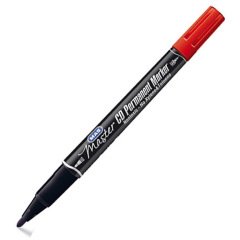 Mas 6414 Master Permanent CD-OHP Kalemi (1 mm) Çift Uçlu Kırmızı