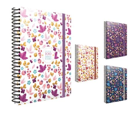 100 Things Spiralli Sert Kapak Defter 19x26 Kareli 100yp.