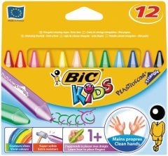 Bic Elleri Kirletmeyen Üçgen Pastel 12 Renk