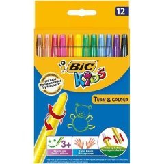 Bic Kids Çevirmeli Pastel Boya 12 Renk