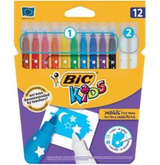 Bic Magic Silinebilir Keçeli Boya Kalemi 12 Renk