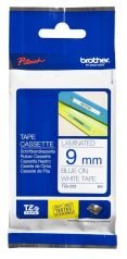 Brother TZ-Tape 9 mm Beyaz Üzerine Mavi Etiket 9TZE223