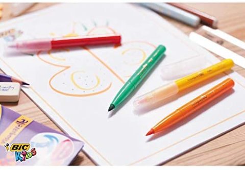 Bic Visa Fırça Uçlu Keçeli Boya Kalemi 18 Renk