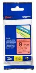 Brother TZ-Tape 9 mm Kırmızı Üzerine Siyah Etiket 9TZE421