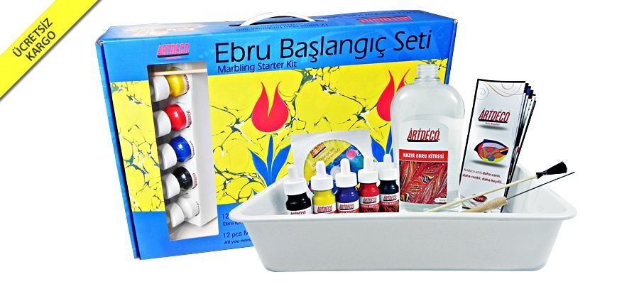 Artdeco Ebru Başlangıç Seti 5 Renk