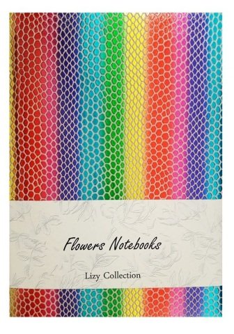 Lizy Rainbow Suni Deri 14X20 168 Yaprak Çizgili Defter