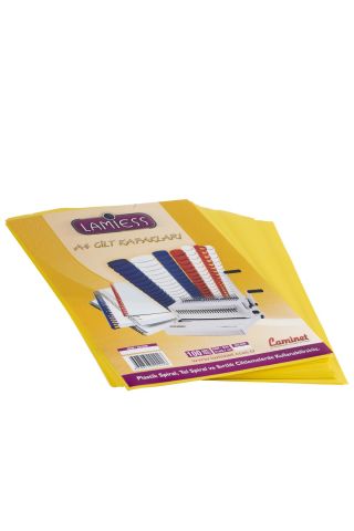 Lamiess  A-4 300 Mıc.Pp Cilt Kapağı Sarı 100 'Lü