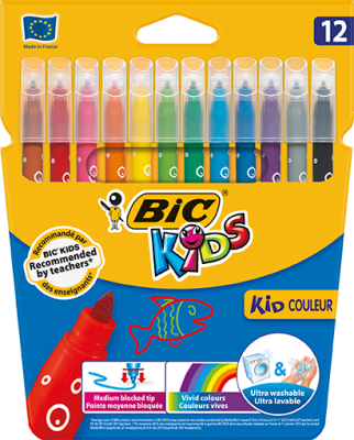 Bic Kid Couleur Keçeli Boya Kalemi 12 Renk