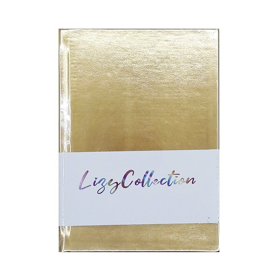 Lizy Ayna Kapak Defter 14X20 168 Yaprak Çizgili Gold