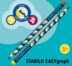 Stabilo EASYgraph Ergonomik Kurşun Kalem Metalik Sağ El