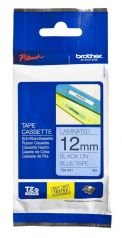 Brother TZ-Tape 12 mm Mavi Üzerine Siyah Etiket 12TZE531