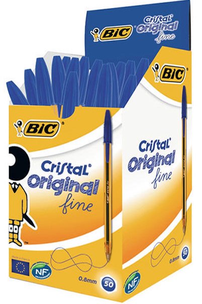 Bic Cristal Fine Tükenmez Kalem 50'li Kutu