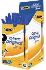 Bic Cristal Fine Tükenmez Kalem 50'li Kutu