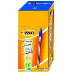 Bic Cristal Medium Tükenmez Kalem Mavi 50'li Kutu