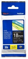Brother TZ-Tape 18 mm Siyah Üzerine Beyaz Etiket 18TZE345