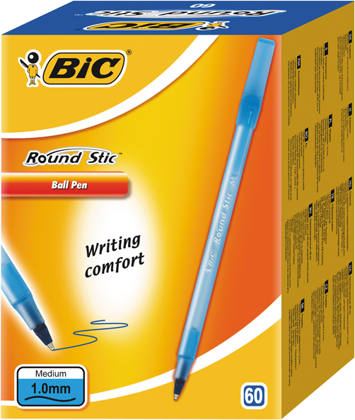 Bic Round Stick Tükenmez Kalem 60'lı