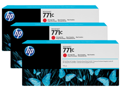 HP 771C 3-pack 775-ml Chromatic Red DesignJet Ink Cartridges (B6Y32A)