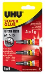 Uhu Super Glue 3'lü Mini - Japon Yapıştırıcı