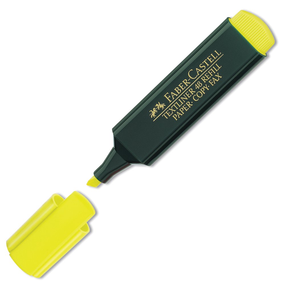 Faber Castell 1548 Fosforlu Kalem Sarı