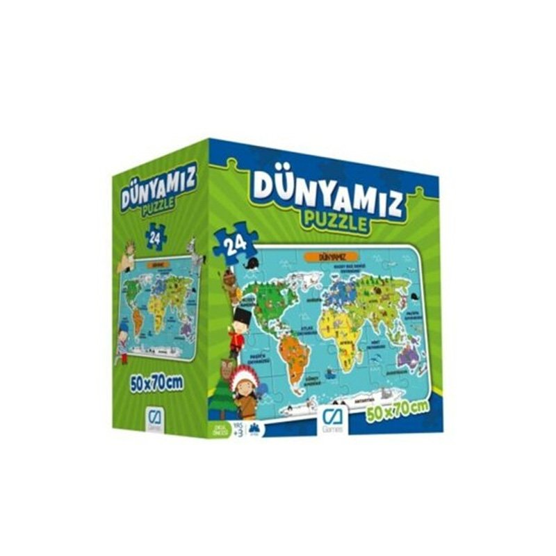 Dünyamız 24 Parça Yer Puzzle