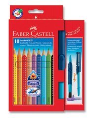 Faber-Castell Grip 2001 Silinebilir Boya Kalemi 10 Renk