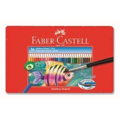 Faber-Castell Metal Kutu Aquarel Boya Kalemi 36 Renk