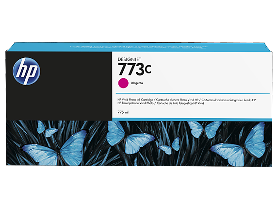 HP 773C 775-ml Magenta DesignJet Ink Cartridge (C1Q39A)