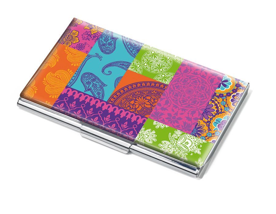 Troika Coloured Paisley Metal Kartvizitlik CDC10-A134