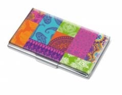 Troika Coloured Paisley Metal Kartvizitlik CDC10-A134
