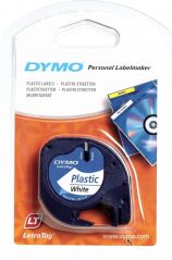 DYMO LetraTag Plastik Şerit (12 mm X 4 mt) Beyaz (59422) S0721610