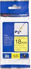 Brother TZ-Tape 18 mm Sarı Üzerine Siyah Esnek Etiket 18TFX641