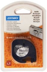 DYMO LetraTag Metalik Şerit (12 mm x 4 mt) Gri (59429) S0721730