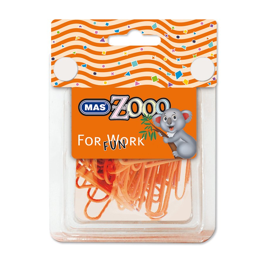 Mas Zoo Plastik Kutuda Turuncu Renk Ataş No:3
