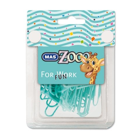 Mas Zoo Plastik Kutuda Turkuaz Renk Ataş No:3