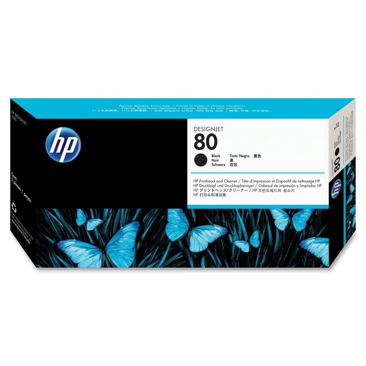 HP 80 Black DesignJet Printhead and Printhead Cleaner (C4820A)