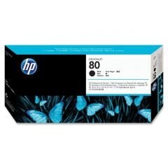 HP 80 Black DesignJet Printhead and Printhead Cleaner (C4820A)
