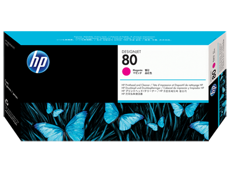 HP 80 Macenta Baskı Kafası ve Baskı Kafası Temizleyicisi (C4822A)