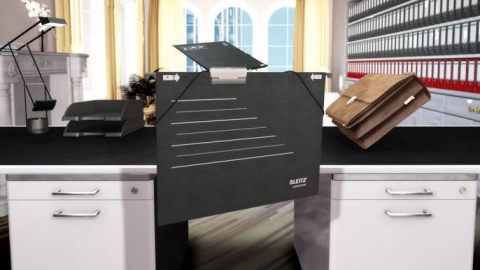 Leitz 1015 Klasör Dar Kırmızı