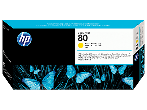 HP 80 Sarı DesignJet Baskı Kafası ve Baskı Kafası Temizleyici (C4823A)