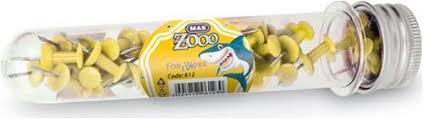 Mas Zoo Plastik Tüpte Sarı Renk Harita Çivisi