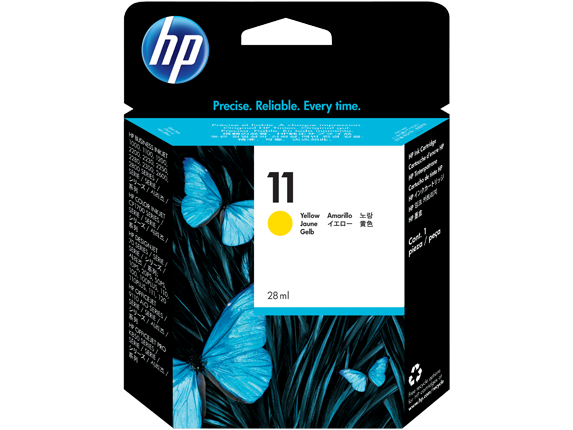 HP 11 Sarı Orijinal Mürekkep Kartuşu (C4838A)
