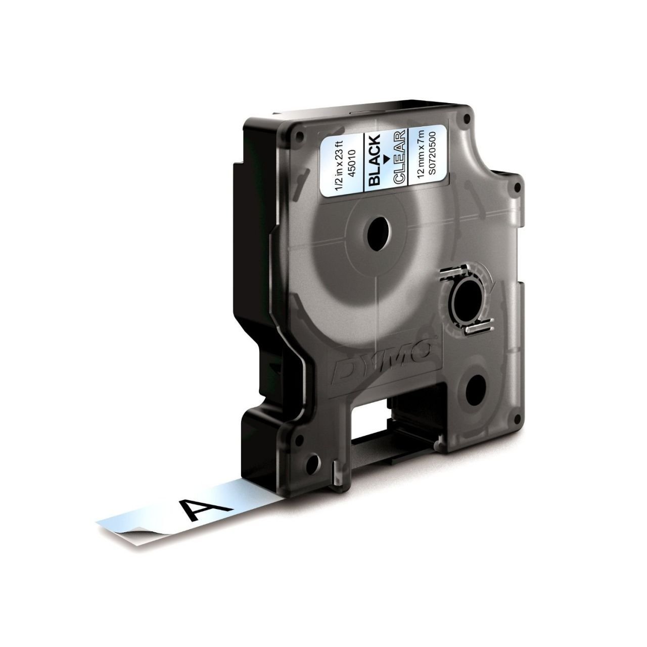 DYMO D1 Yedek Şerit 12 mm x 7 mt Şeffaf/ Siyah (45010) S0720500