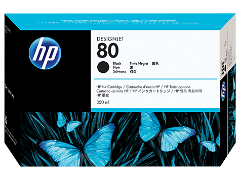 HP 80 350 ml Siyah Mürekkep Kartuşu (C4871A)