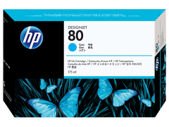 HP 80 175-ml Cyan DesignJet Ink Cartridge (C4872A)