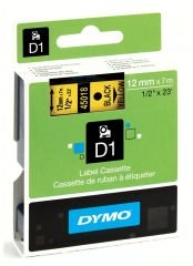 DYMO D1 Yedek Şerit 12 mm x 7 mt Sarı/ Siyah (45018) S0720580